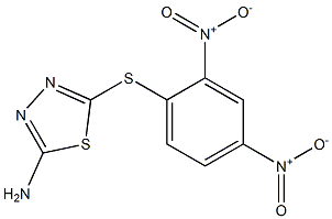 5-(2,4-dinitrophenyl)sulfanyl-1,3,4-thiadiazol-2-amine Struktur