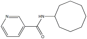 N-cyclooctylpyridine-3-carboxamide Struktur