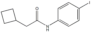 2-cyclobutyl-N-(4-iodophenyl)acetamide Struktur