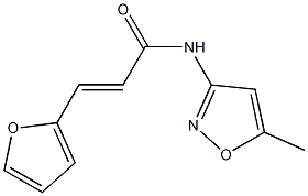 (E)-3-(furan-2-yl)-N-(5-methyl-1,2-oxazol-3-yl)prop-2-enamide Struktur