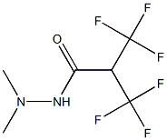 3,3,3-trifluoro-N',N'-dimethyl-2-(trifluoromethyl)propanehydrazide Struktur