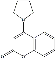 4-pyrrolidin-1-ylchromen-2-one Struktur