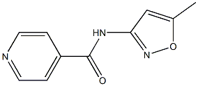 N-(5-methyl-1,2-oxazol-3-yl)pyridine-4-carboxamide Struktur