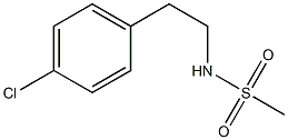 N-[2-(4-chlorophenyl)ethyl]methanesulfonamide Struktur