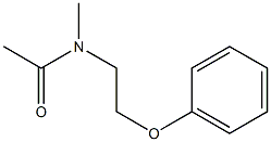 N-methyl-N-(2-phenoxyethyl)acetamide Struktur