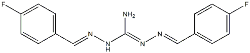 1,2-bis[(E)-(4-fluorophenyl)methylideneamino]guanidine Struktur