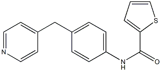 N-[4-(pyridin-4-ylmethyl)phenyl]thiophene-2-carboxamide Struktur