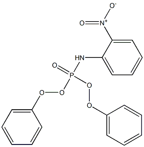 N-diphenoxyphosphoryl-2-nitroaniline Struktur