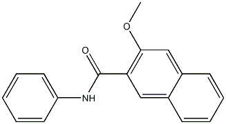 3-methoxy-N-phenylnaphthalene-2-carboxamide Struktur