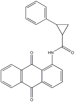 N-(9,10-dioxoanthracen-1-yl)-2-phenylcyclopropane-1-carboxamide Struktur