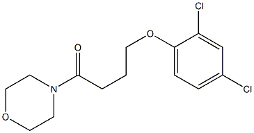 4-(2,4-dichlorophenoxy)-1-morpholin-4-ylbutan-1-one Struktur