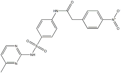 N-[4-[(4-methylpyrimidin-2-yl)sulfamoyl]phenyl]-2-(4-nitrophenyl)acetamide Struktur