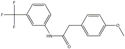 2-(4-methoxyphenyl)-N-[3-(trifluoromethyl)phenyl]acetamide Struktur