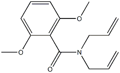 2,6-dimethoxy-N,N-bis(prop-2-enyl)benzamide Struktur