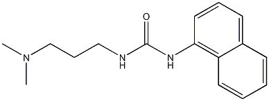 1-[3-(dimethylamino)propyl]-3-naphthalen-1-ylurea Struktur