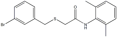 2-[(3-bromophenyl)methylsulfanyl]-N-(2,6-dimethylphenyl)acetamide Struktur