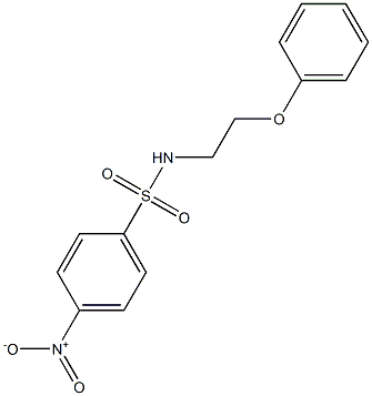 4-nitro-N-(2-phenoxyethyl)benzenesulfonamide Struktur