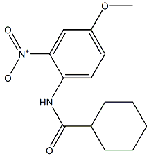 N-(4-methoxy-2-nitrophenyl)cyclohexanecarboxamide Struktur