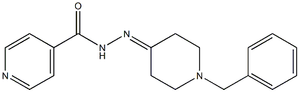 N-[(1-benzylpiperidin-4-ylidene)amino]pyridine-4-carboxamide Struktur