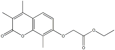 ethyl 2-(3,4,8-trimethyl-2-oxochromen-7-yl)oxyacetate Struktur