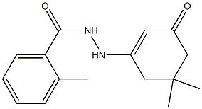 N'-(5,5-dimethyl-3-oxocyclohexen-1-yl)-2-methylbenzohydrazide Struktur