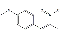 N,N-dimethyl-4-[(Z)-2-nitroprop-1-enyl]aniline Struktur