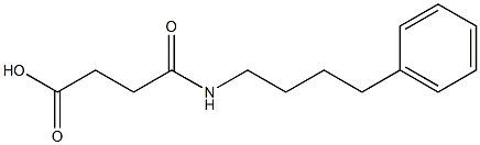 4-oxo-4-(4-phenylbutylamino)butanoic acid Struktur