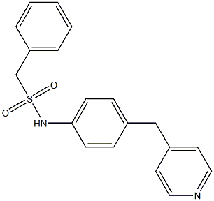 1-phenyl-N-[4-(pyridin-4-ylmethyl)phenyl]methanesulfonamide Struktur