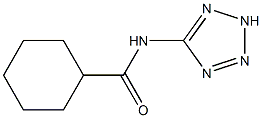 N-(2H-tetrazol-5-yl)cyclohexanecarboxamide Struktur