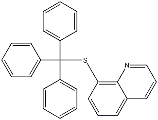 8-tritylsulfanylquinoline Struktur