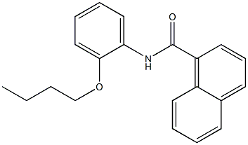 N-(2-butoxyphenyl)naphthalene-1-carboxamide Struktur