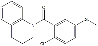 (2-chloro-5-methylsulfanylphenyl)-(3,4-dihydro-2H-quinolin-1-yl)methanone Struktur