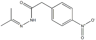 2-(4-nitrophenyl)-N-(propan-2-ylideneamino)acetamide Struktur