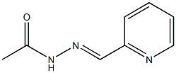 N-[(E)-pyridin-2-ylmethylideneamino]acetamide Struktur