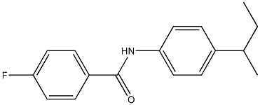 N-(4-butan-2-ylphenyl)-4-fluorobenzamide Struktur