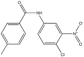 N-(4-chloro-3-nitrophenyl)-4-methylbenzamide Struktur