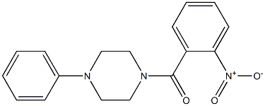 (2-nitrophenyl)-(4-phenylpiperazin-1-yl)methanone Struktur