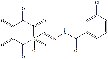 3-chloro-N-[(E)-(4-heptoxyphenyl)methylideneamino]benzamide Struktur