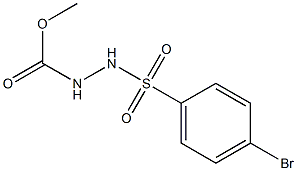 methyl N-[(4-bromophenyl)sulfonylamino]carbamate Struktur