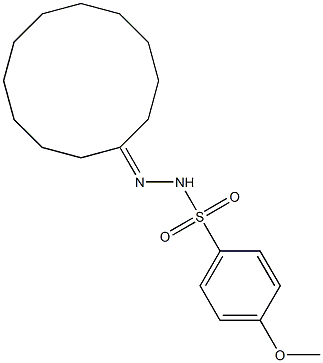 N-(cyclododecylideneamino)-4-methoxybenzenesulfonamide Struktur