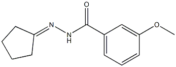 N-(cyclopentylideneamino)-3-methoxybenzamide Struktur