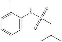 2-methyl-N-(2-methylphenyl)propane-1-sulfonamide Struktur