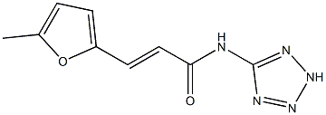 (E)-3-(5-methylfuran-2-yl)-N-(2H-tetrazol-5-yl)prop-2-enamide Struktur