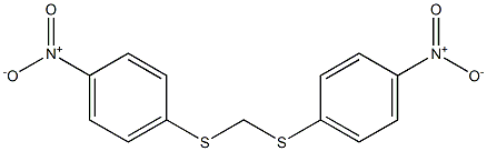 1-nitro-4-[(4-nitrophenyl)sulfanylmethylsulfanyl]benzene Struktur