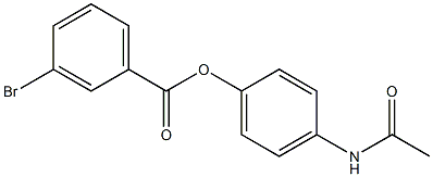 (4-acetamidophenyl) 3-bromobenzoate Struktur