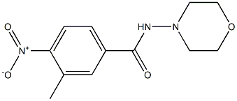 3-methyl-N-morpholin-4-yl-4-nitrobenzamide Struktur