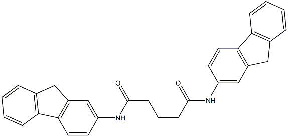 N,N'-bis(9H-fluoren-2-yl)pentanediamide Struktur