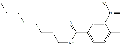 4-chloro-3-nitro-N-octylbenzamide Struktur