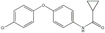 N-[4-(4-chlorophenoxy)phenyl]cyclopropanecarboxamide Struktur