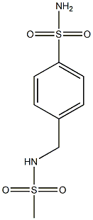 4-(methanesulfonamidomethyl)benzenesulfonamide Struktur